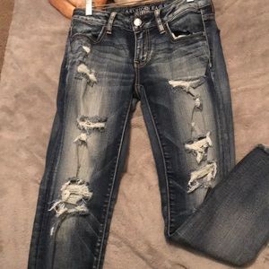Skinny crop jegging